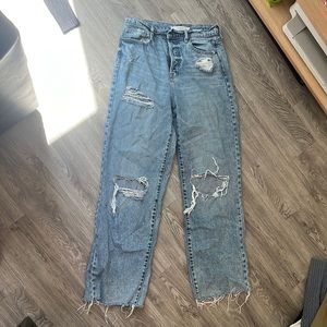 High waisted jeans
